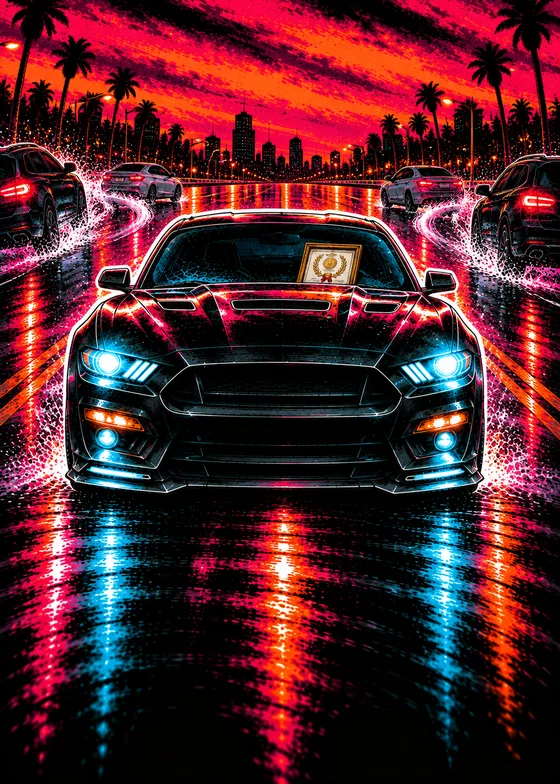 Advanced Driving School card art