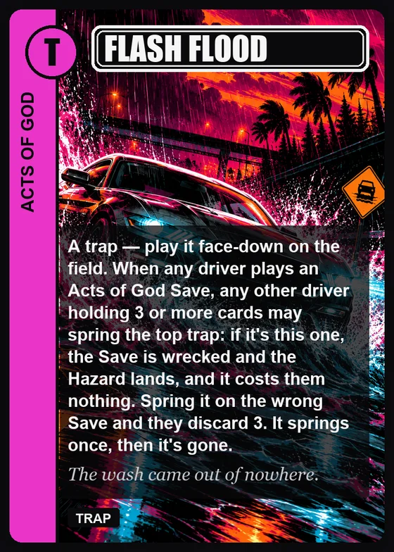 Flash Flood card