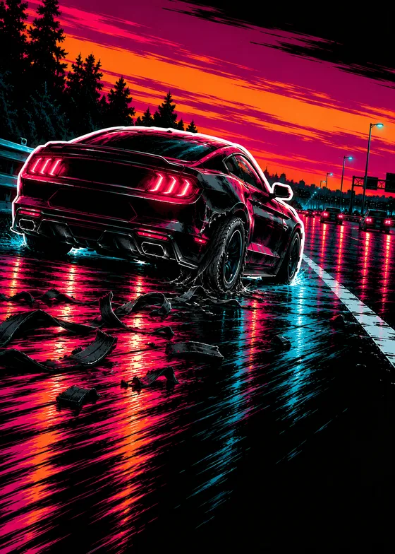 Flat Tire card art