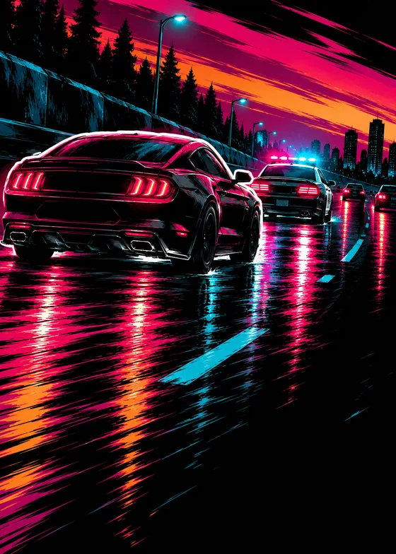 Police Escort card art