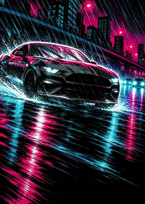 Rain card art